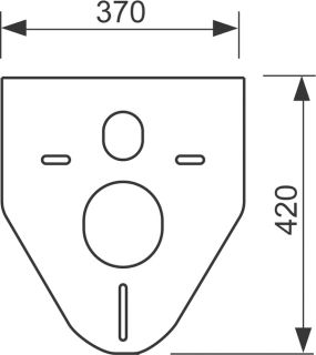 TECE Прокладка звукоизоляционная для подвесного унитаза и биде 9200010