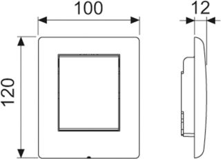 TECE Панель смыва для писсуара  TECEplanus 9242311