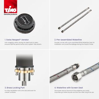 Смеситель для раковины Timo Briana 7111/17F золото матовое