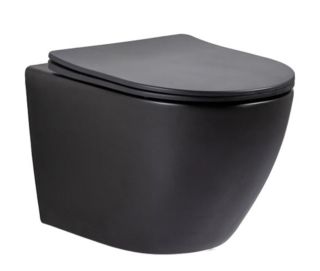 Унитаз подвесной Tornado Gid Tr2122TF-Bm 62261Y черный матовый 49x36x36