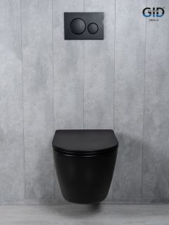 Унитаз подвесной Tornado Gid Tr2122TF-Bm 62261Y черный матовый 49x36x36