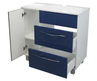 Напольная тумба под раковину Эстет Barcelona ФР-00003583 П 90см два ящика одна дверь