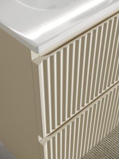 Подвесная тумба под раковину Sancos Snob R SNR100LCE левая 100см Beige Soft