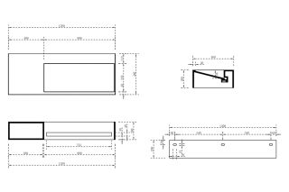 Подвесная тумба с раковиной ABBER Stein AS2640-1.2 L левая 120см белый матовый