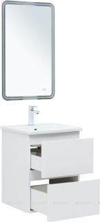 Тумба под раковину Aquanet Эмбер 330463 50 см белый матовый