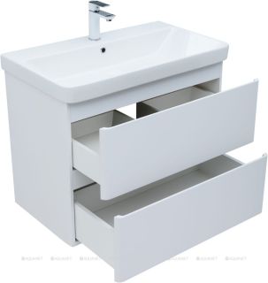 Тумба под раковину Aquanet Эмбер 330467 80 см белый матовый