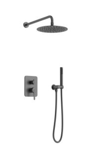 Душевая система AltroBagno Unione 040108 GrMt оружейная сталь