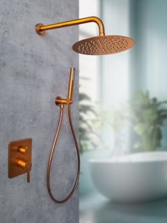 Душевая система AltroBagno Unione 040109 RaSp медь матовая