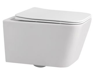 Подвесной унитаз ABBER Rechteck AC1201MW безободковый белый матовый