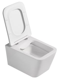 Подвесной унитаз ABBER Rechteck AC1201MW безободковый белый матовый