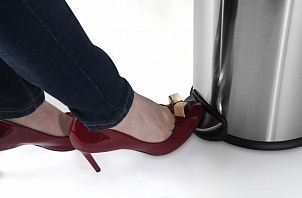 Ведро для мусора WELTWASSER WW ERFIE MT 30L ХРОМ МАТОВЫЙ