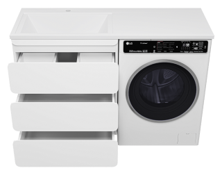 Напольная тумба под раковину Misty Чегет 130 R УТ000013565 белый