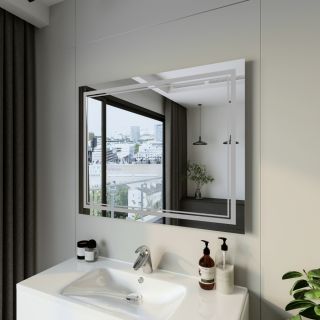 Зеркало с подсветкой Бриклаер Эстель-2 4627125414305 100 см сенсор на зеркале