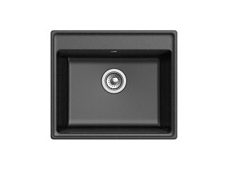 Мойка кухонная GranFest Чёрная Vertex V-580 чер