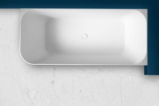 Ванна из искусственного камня ABBER Stein AS9621-1.7 R правая 170x75см белый матовый