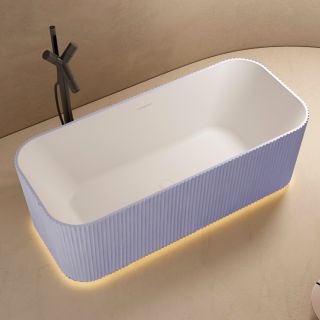 Ванна из искусственного камня ABBER Stein AS9663Violett 170x75см фиолетовый