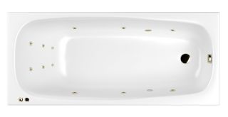 Гидромассажная ванна Whitecross Layla 0102.180080.100.LINE.BR 180x80см Line бронза