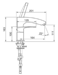 Смеситель на борт ванны Raglo R01.31 хром