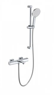 Смеситель для ванны с душем Wonzon & Woghand Solid WW-C2011-A-CR с термостатом хром