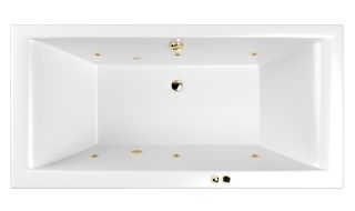Гидромассажная ванна Whitecross Savia Duo 0103.170080.100.SOFT.GL 170x80см Soft золото