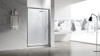 Душевая дверь Veconi Vianno VN-55GM, 1000x1950, Оружейная сталь, стекло прозрачное