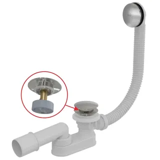 Слив-перелив для ванны VagnerPlast VPWAS0012-61 клик-клак хром