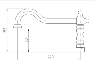 Излив смесителя Rav Slezak SR0164SM бронза
