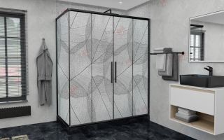 Душевой уголок AvaCan FB2 170-190 + SB90 MT чёрный