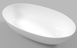 Ванна из искусственного камня Whitecross Diamond 0201.170087.100 170x87см белый глянец