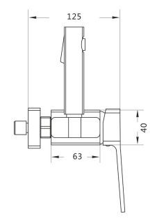 Гигиенический душ со смесителем Shevanik S9905-1 хром