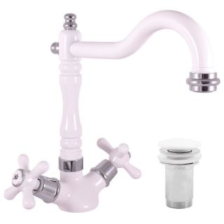 Смеситель для раковины Rav Slezak Morava retro MK121.5/8BC белый