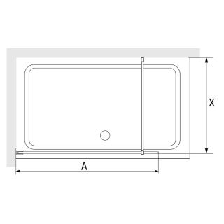 Душевая перегородка RGW WA-012B 35101290-84 90см чёрный
