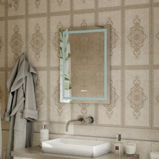 Зеркало с подсветкой Continent Verte ЗЛП150 с датчиком движения 70см