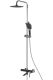 Душевая стойка Shevanik S6036H чёрный/хром