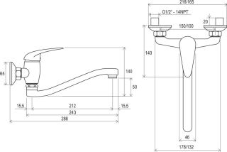 Смеситель Ravak Suzan-SN 041.00/100 X070007 для раковины