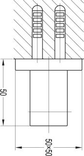 Держатель ручного душа, хром Cezares CZR-F-SO2-01