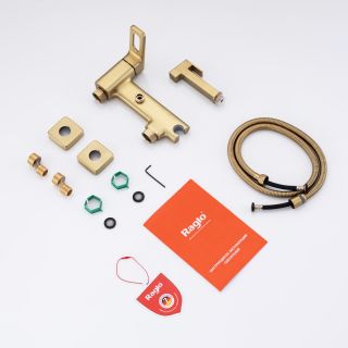 Гигиенический душ со смесителем Raglo R51.51.03 золотой сатин