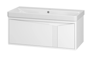 Подвесная тумба под раковину Brevita Cascade УТ000025515 100 см белый