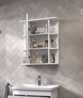 Зеркало-шкаф с подсветкой Vigo Nova zsh.NOV.60 60 см белый