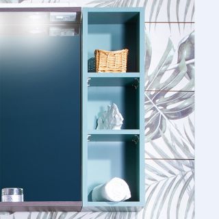 Шкаф навесной открытый Бриклаер Кристалл 4627125414602 20 см муссон