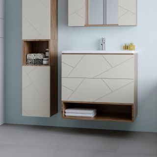 Ниша для тумбы Бриклаер Кристалл 4627125416873 80 см дуб крафт табачный