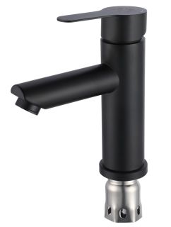 Смеситель для раковины РМС SUS124BL-001F чёрный