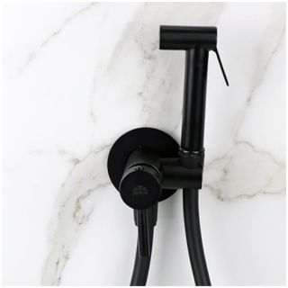 Смеситель с гигиеническим душем Paffoni Tweet Round ZDUP110NO черный