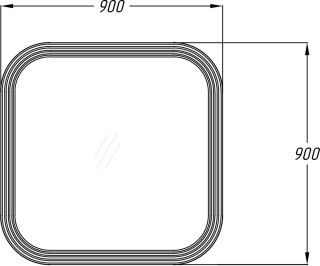 Зеркало Opadiris Ибица 90 см